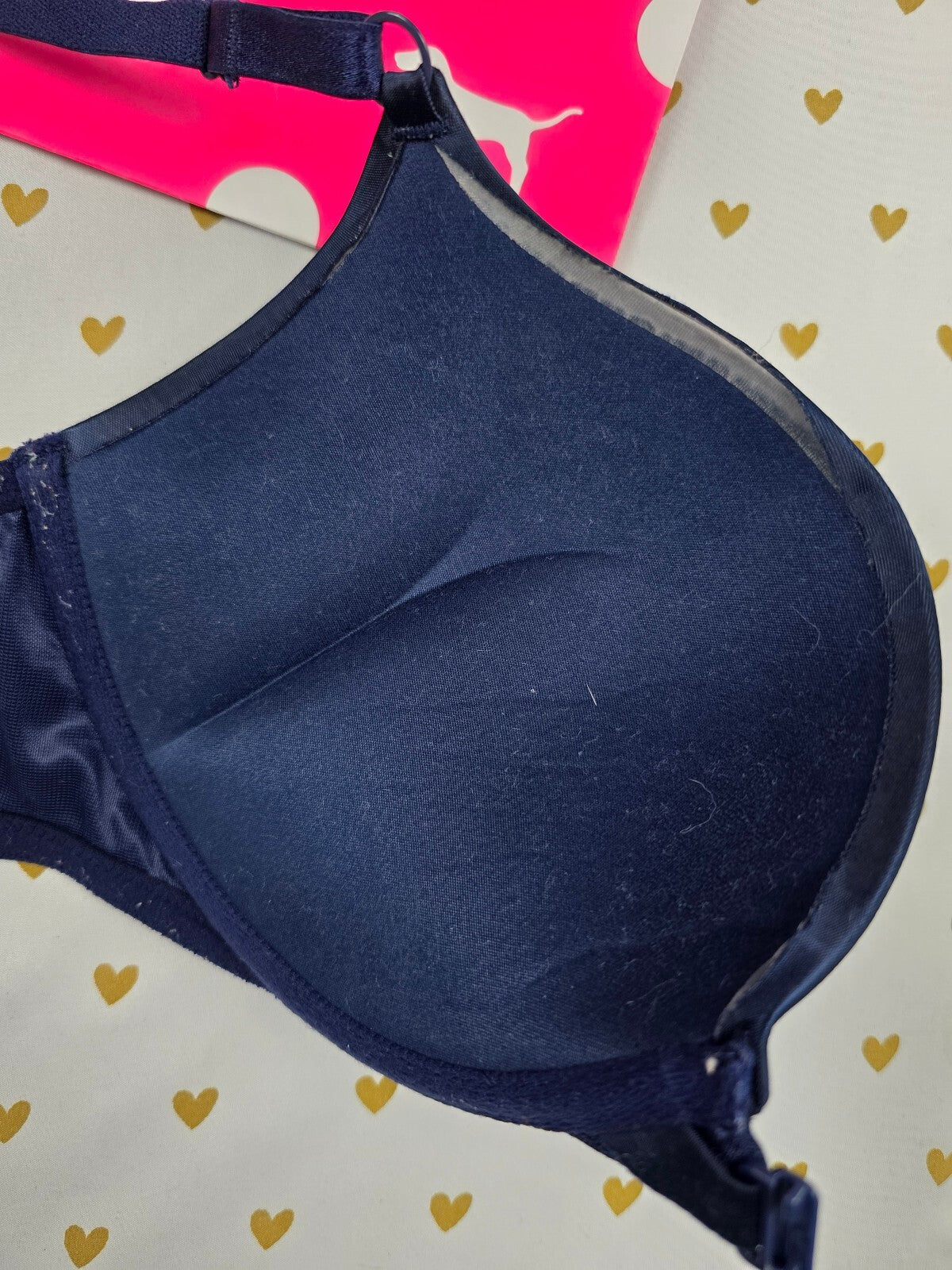 Victorias Secret Blue Front close racerback Bombshell + 2 sizes Push Up Bra 36C