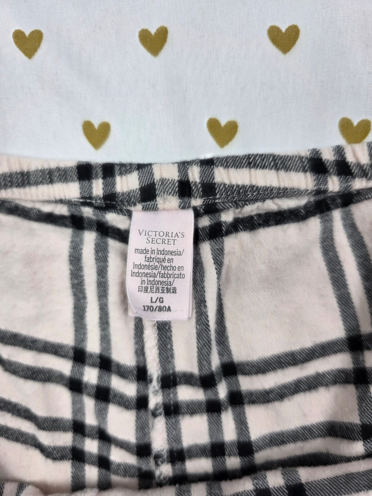 Victorias Secret Plaid LARGE  Sleep Shorts Boxers Pajama Bottoms