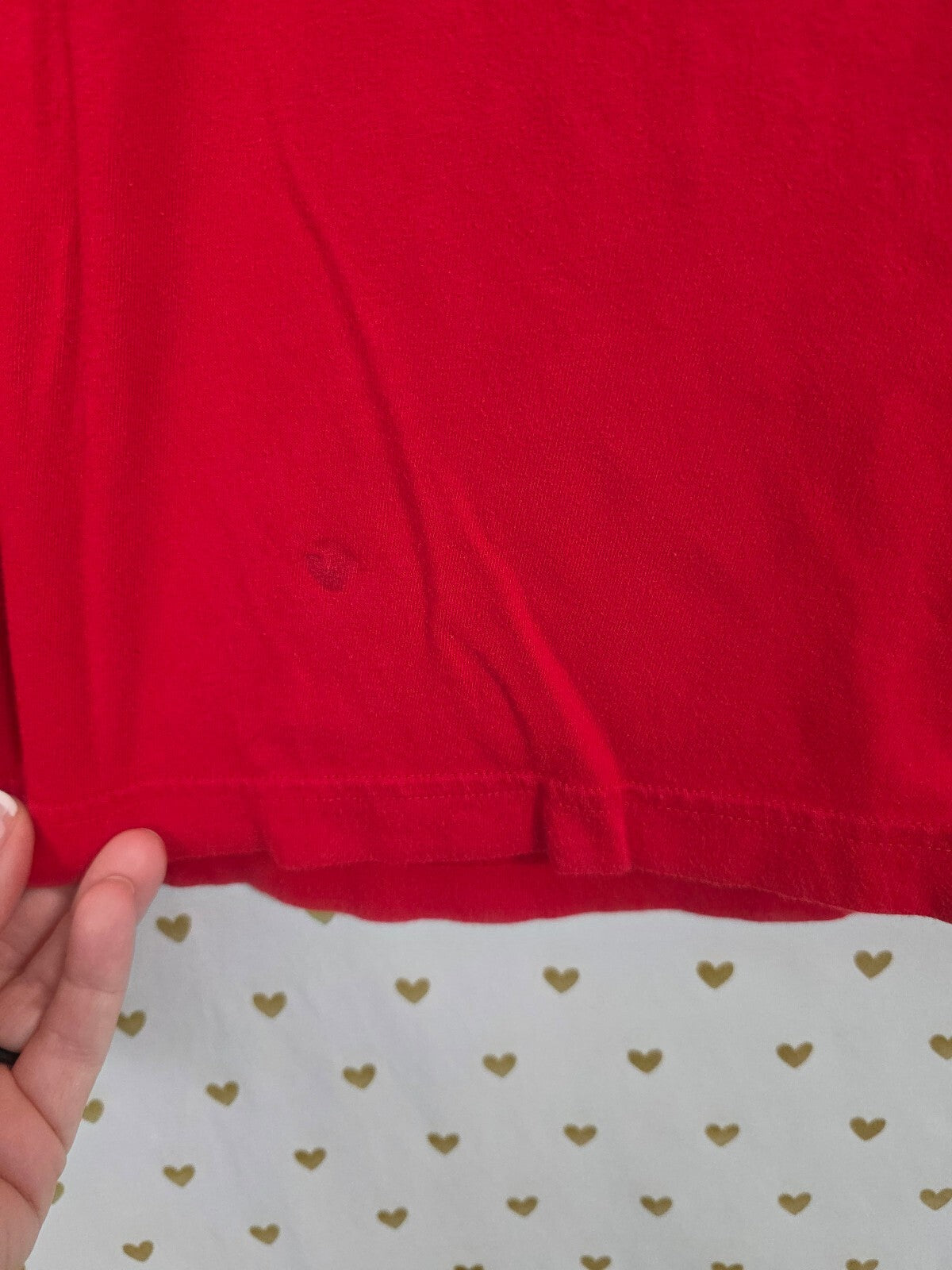 Victorias Secret PINK Nation Red Winter Long Sleeve Tee XS
