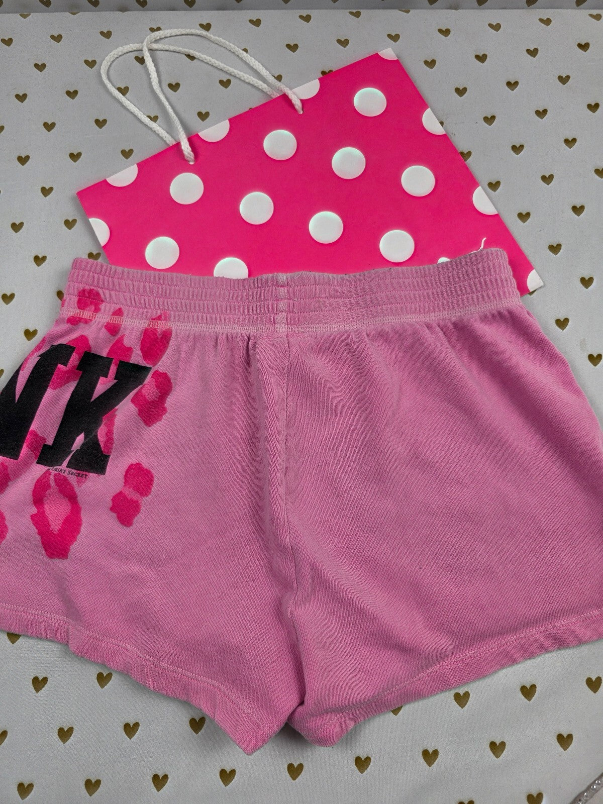 Victorias Secret PINK Vintage Leopard Cheetah Sweat Shorts XS Y2k htf