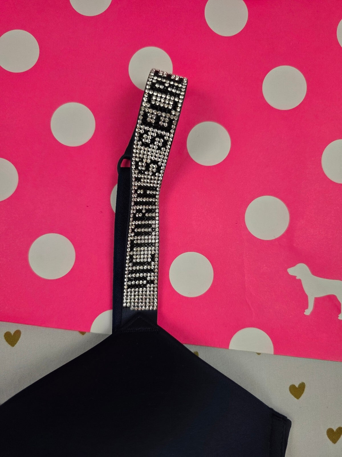 Victorias Secret Bling Strap Bombshell Plunge add 2 Sizes Bra Push Up Blue 34D