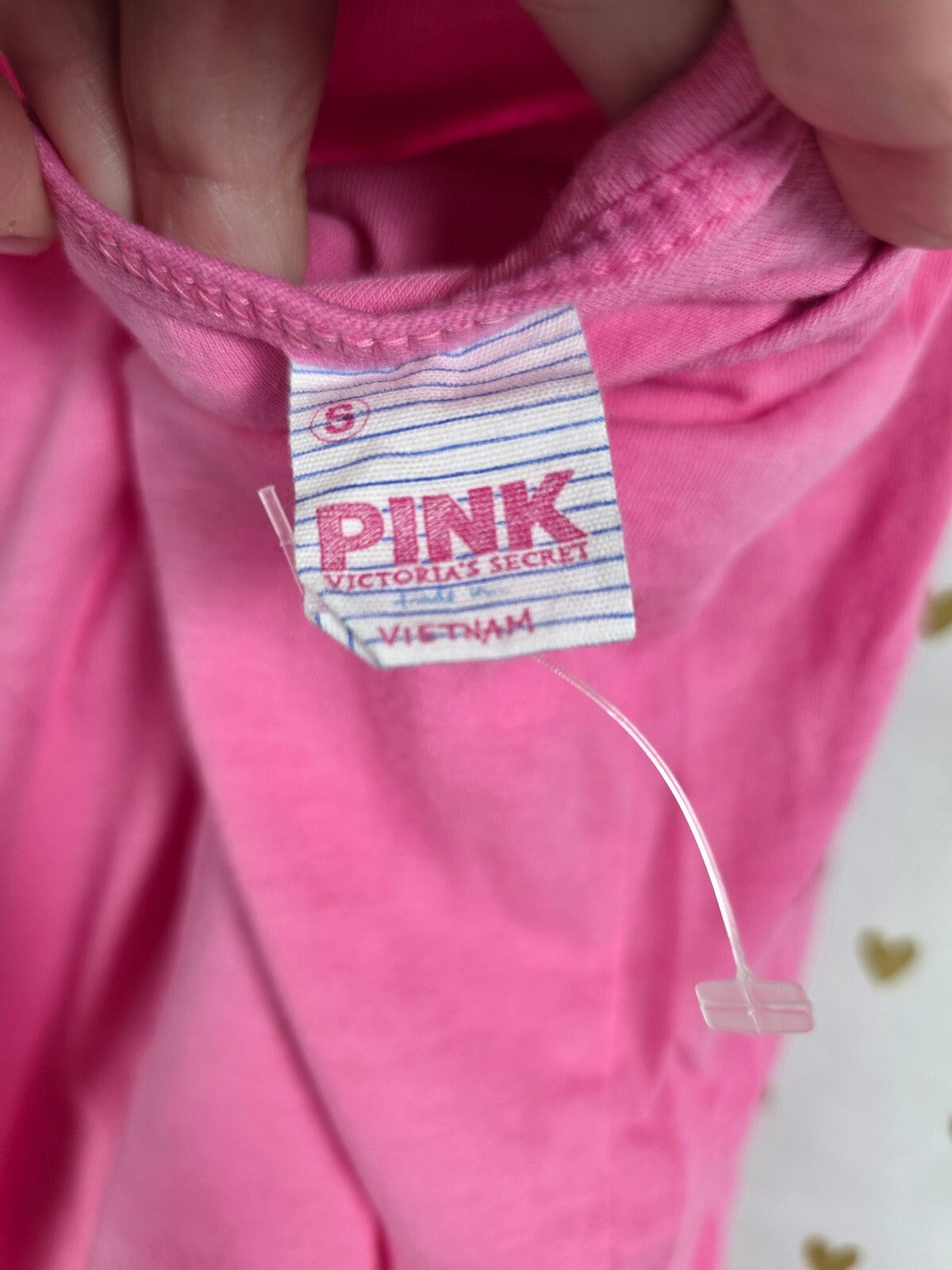 Victorias Secret PINK VINTAGE Tank Top Y2k Cami Trophy Cotton Small