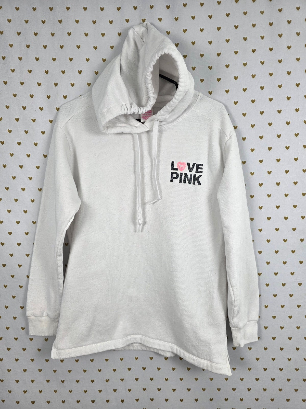 Victorias Secret Pink Campus Originals Bling Glitter XS pullover Hoodie Sweater
