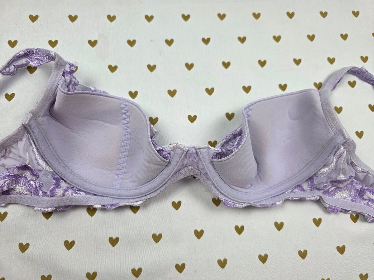 Victorias Secret Vintage Very Sexy Lace Purple Bra 36B