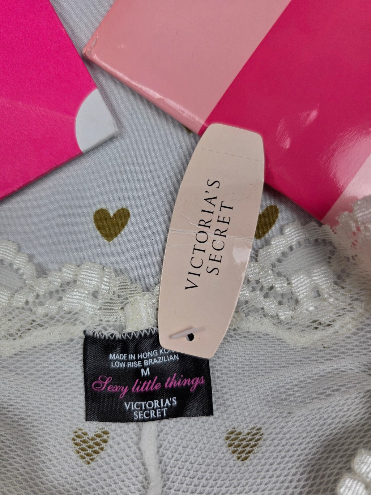 Victorias Secret Sexy Little Things Cheeky Sheer Lace panties NEW NWT Med