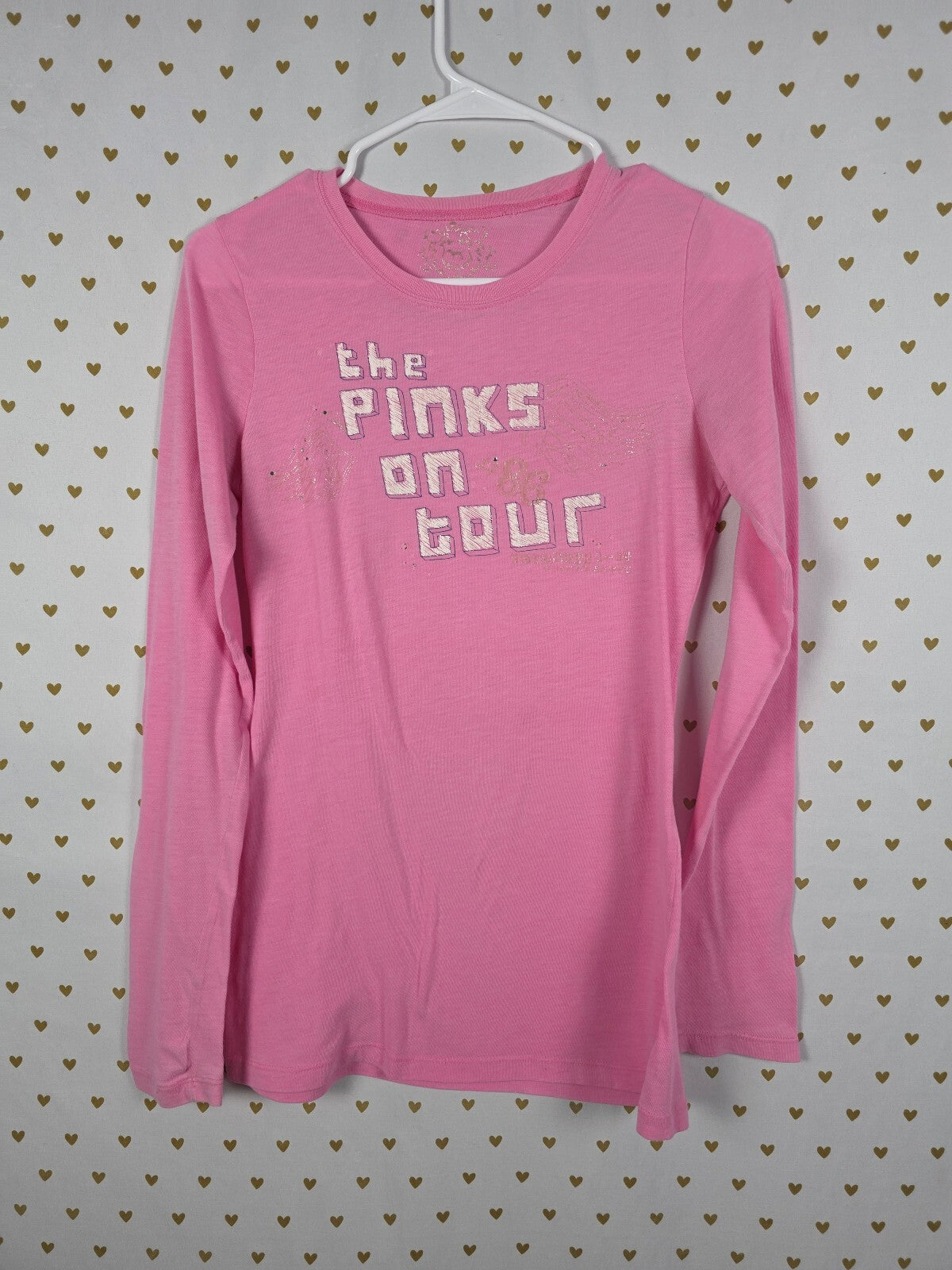 Victorias Secret PINK Vintage y2k On TOUR long Sleeve tee shirt Small
