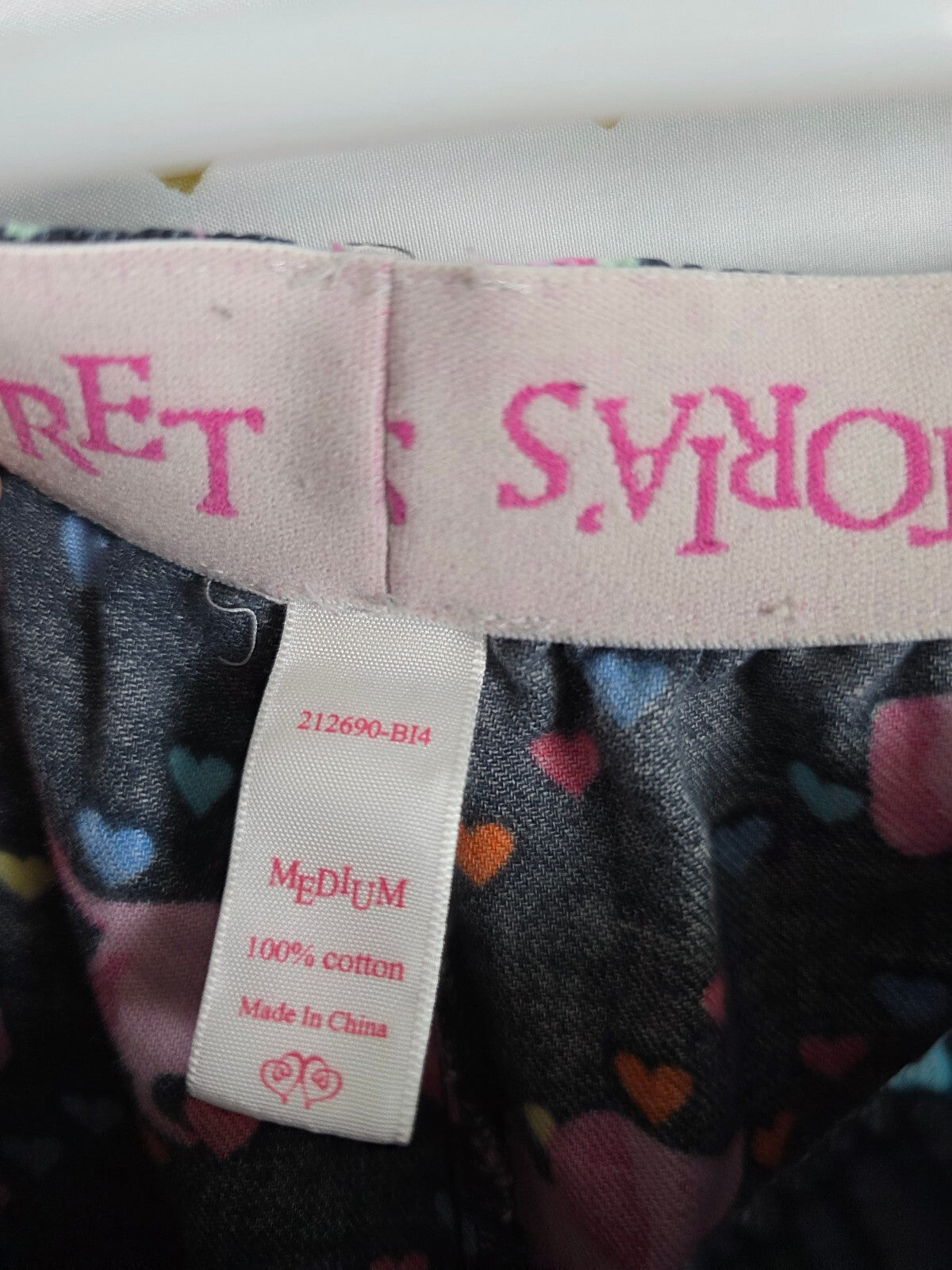 Victoria's Secret Vintage Dachshund Dog Hearts Pajama Set M 100% Cotton RARE