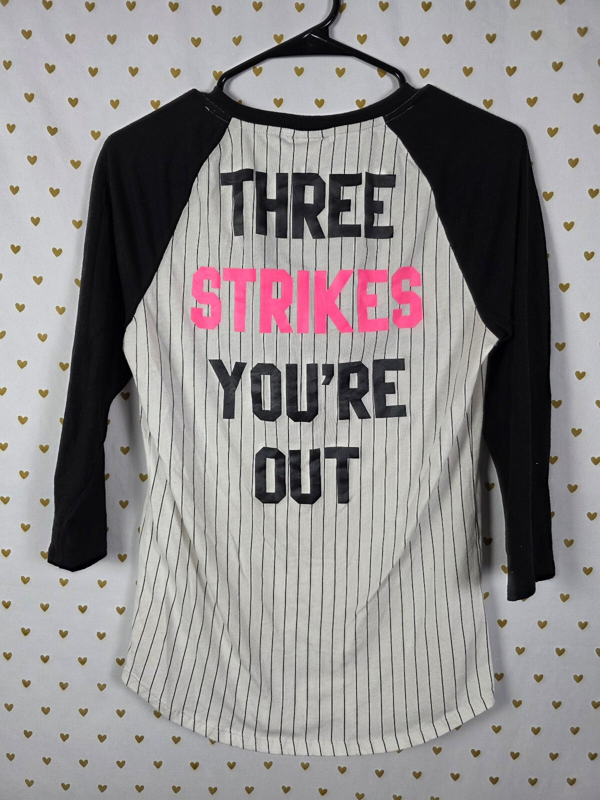 Victoria's Secret PINK Chicago White Sox 5th & Ocean Sequin Baseball Tee L