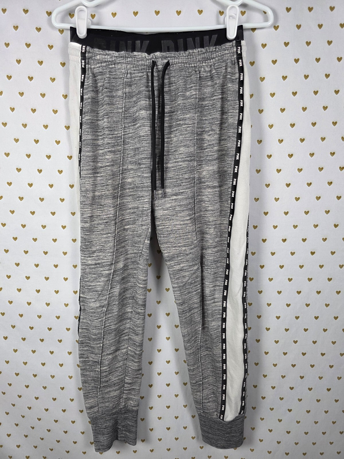 Victorias Secret Pink MERMAID BLING Set 2pc Hoodie Sweats sweatpants SMALL Grey