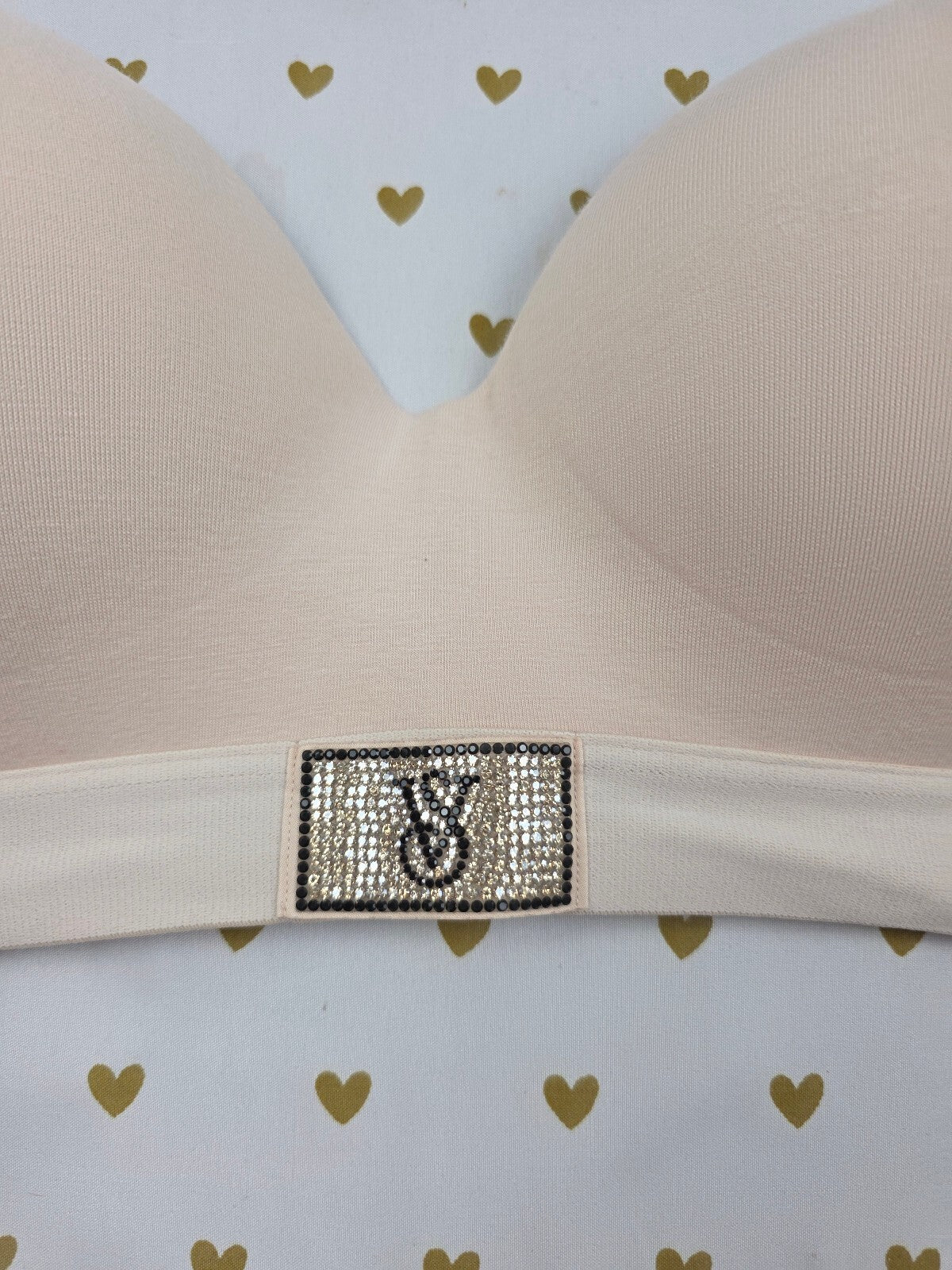 Victorias Secret 40C BLING T shirt lightly Lined Wireless NO Wire Bra