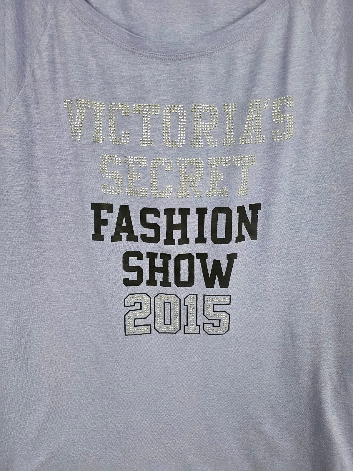 Victorias Secret NYC 2015 Fashion Show Bling Studded Tee shirt Small
