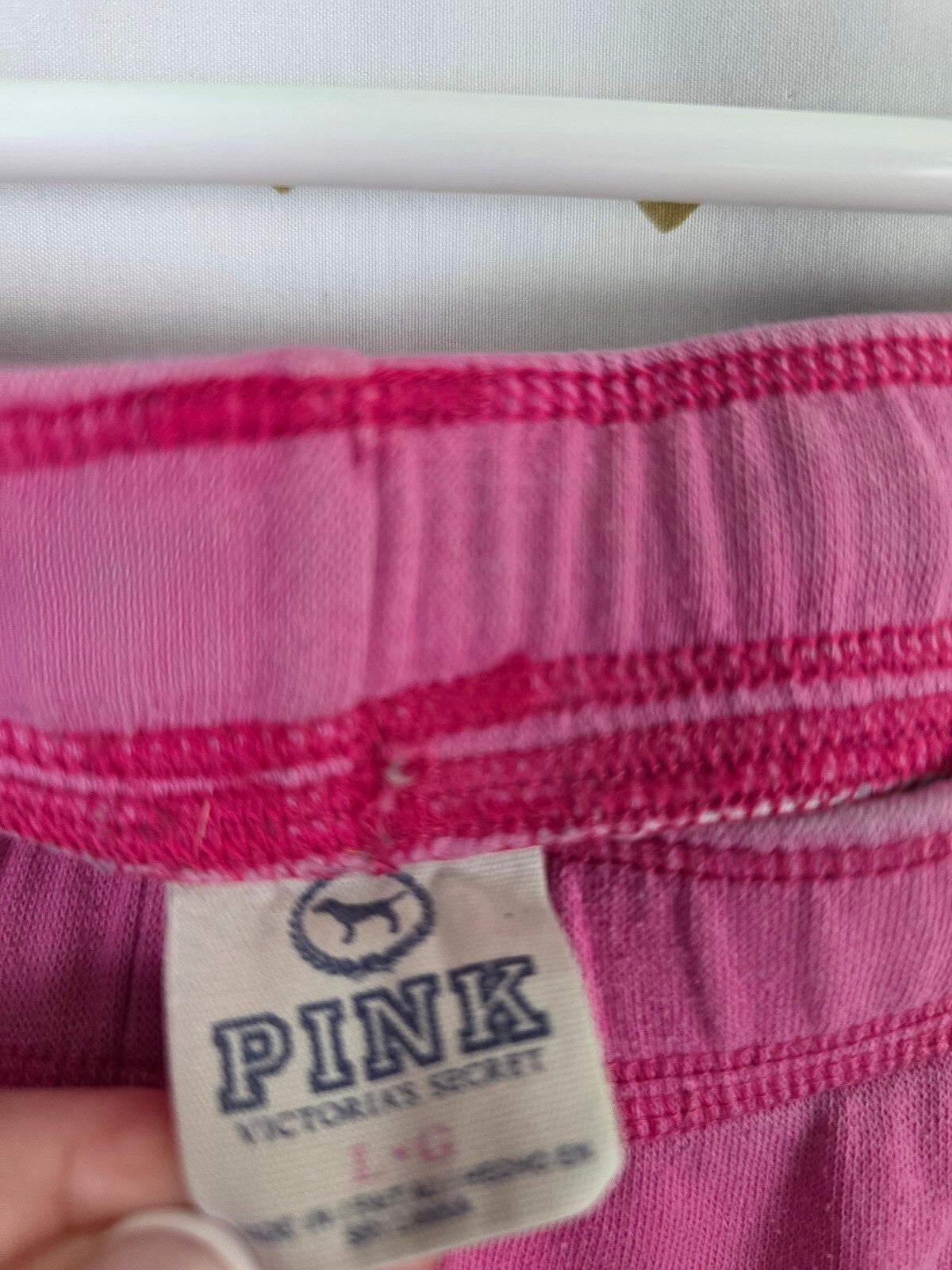 Victorias Secret PINK Vintage Love Logo Sweats Sweatpants Y2k Large