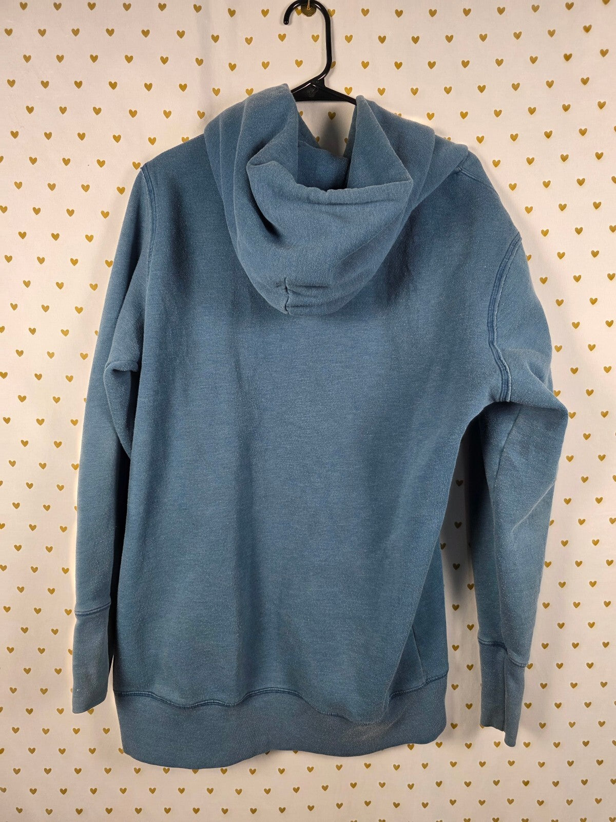 PINK Victoria's Secret Sweater Dress Hoodie Blue Peace Love Pink LY2K