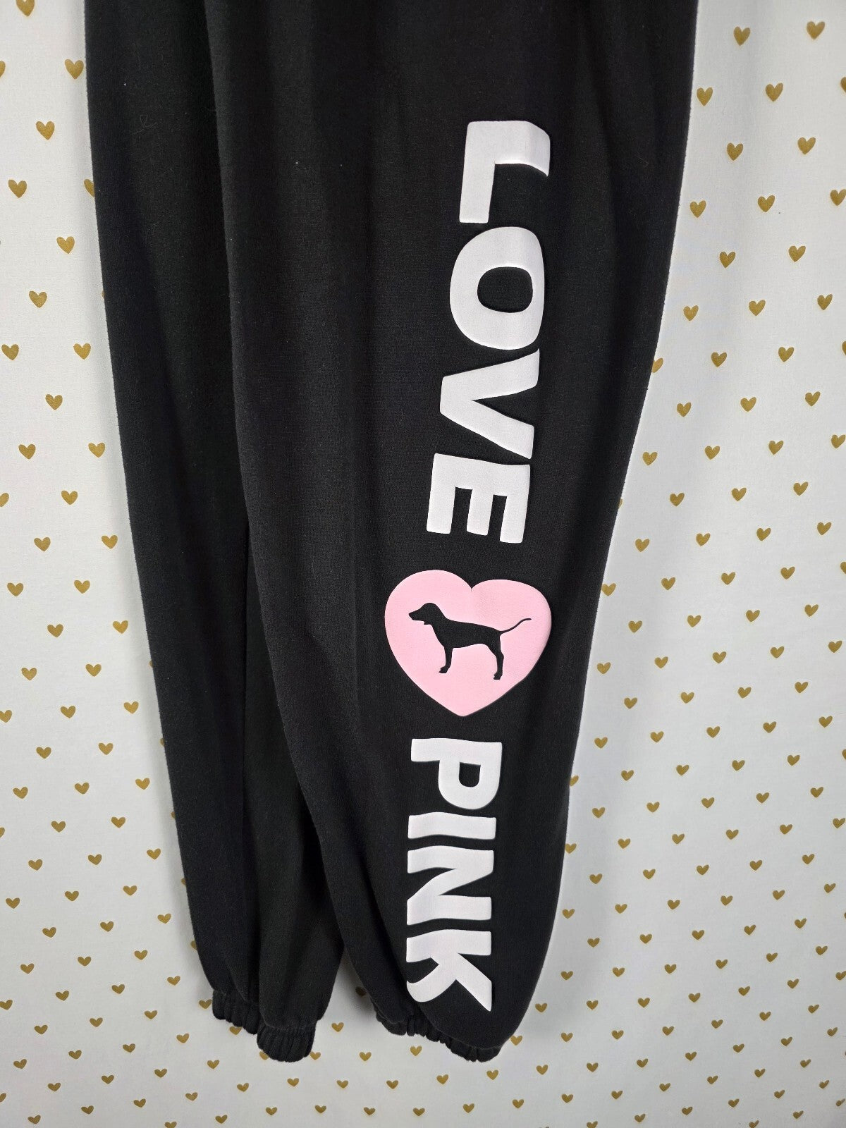 Victorias Secret Pink CAMPUS ORIGINALS Hoodie Sweats SET XS Pullover Pants 2pc