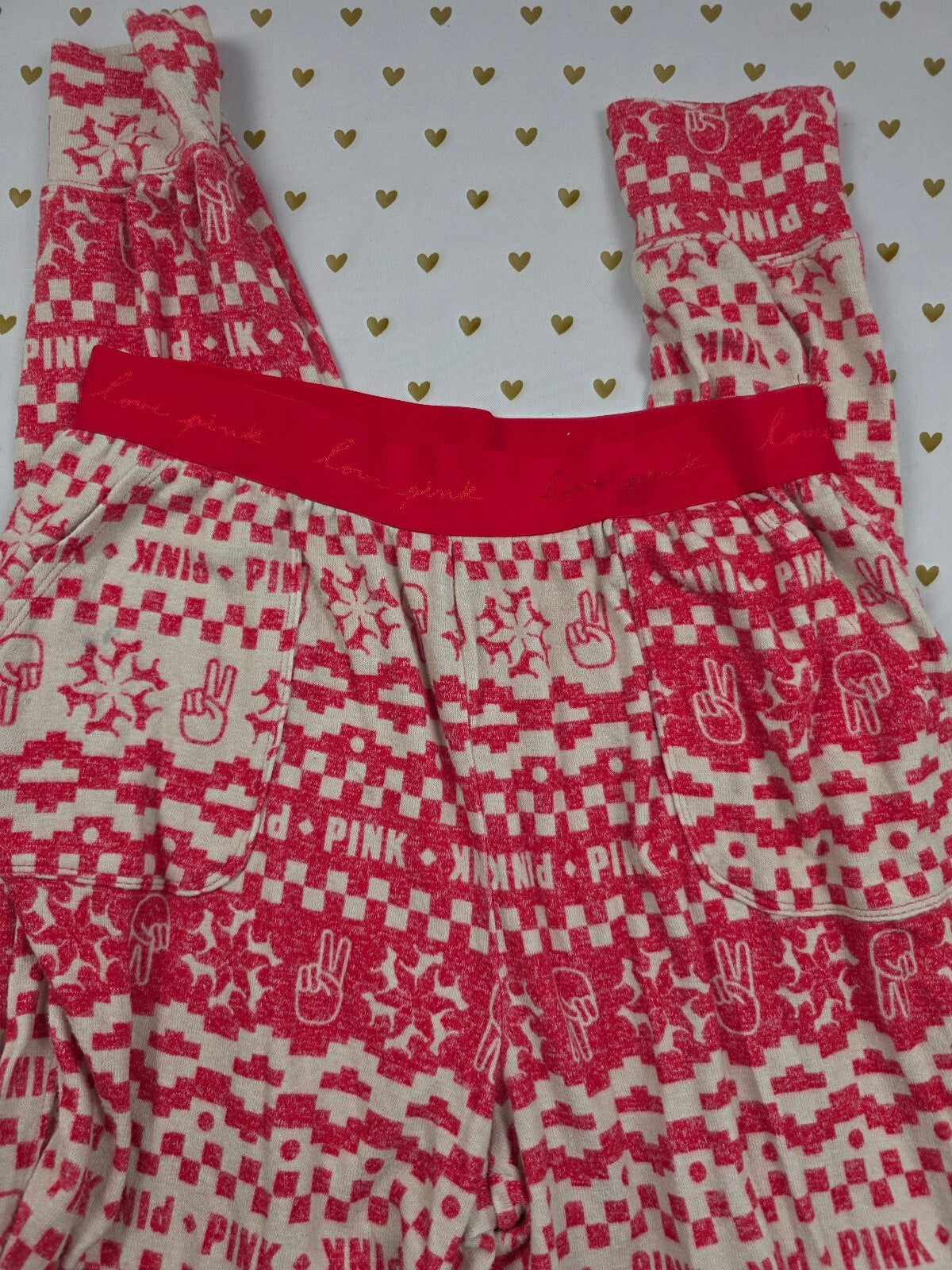 Victorias Secret Pink Stretch Thermal Medium Sleep Pants Pajama PJ Bottoms