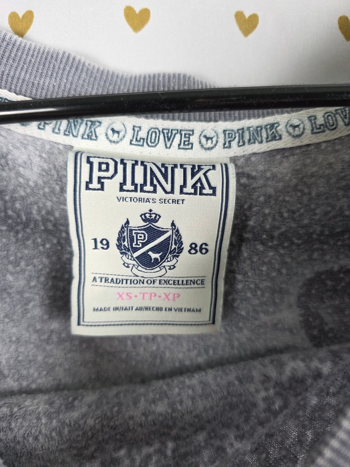 Victorias Secret Pink Vintage XS Burnout Slouchy Sweater Shirt Y2k