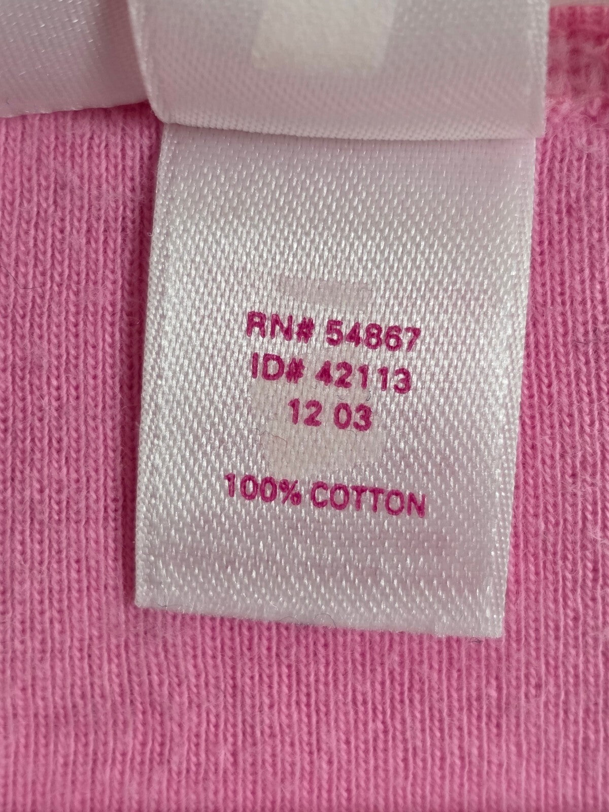 Vintage 2003 Victoria's Secret PINK Paris Eiffel Tower L'Amour Tee M Y2K