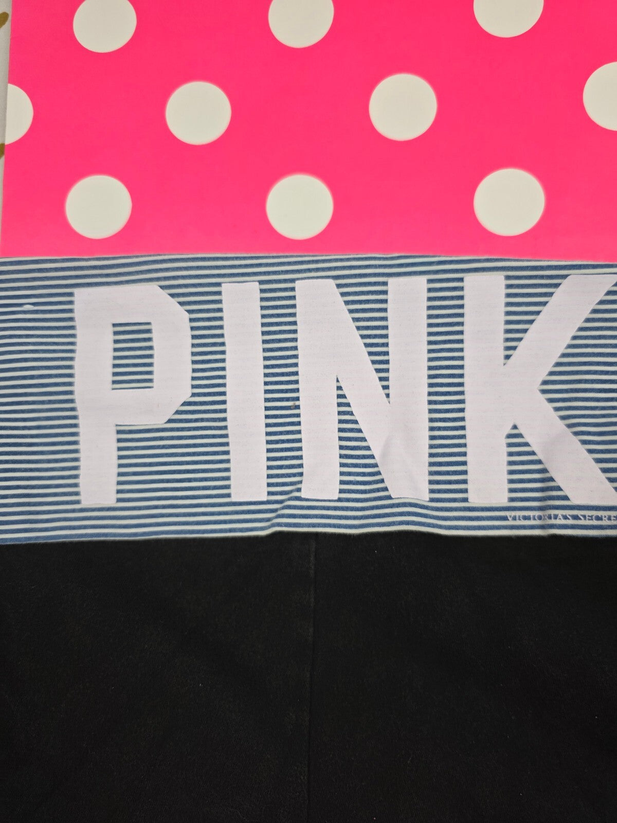 Victorias Secret PINK Striped FOLDOVER Yoga Shorts Y2k Vintage MEDIUM