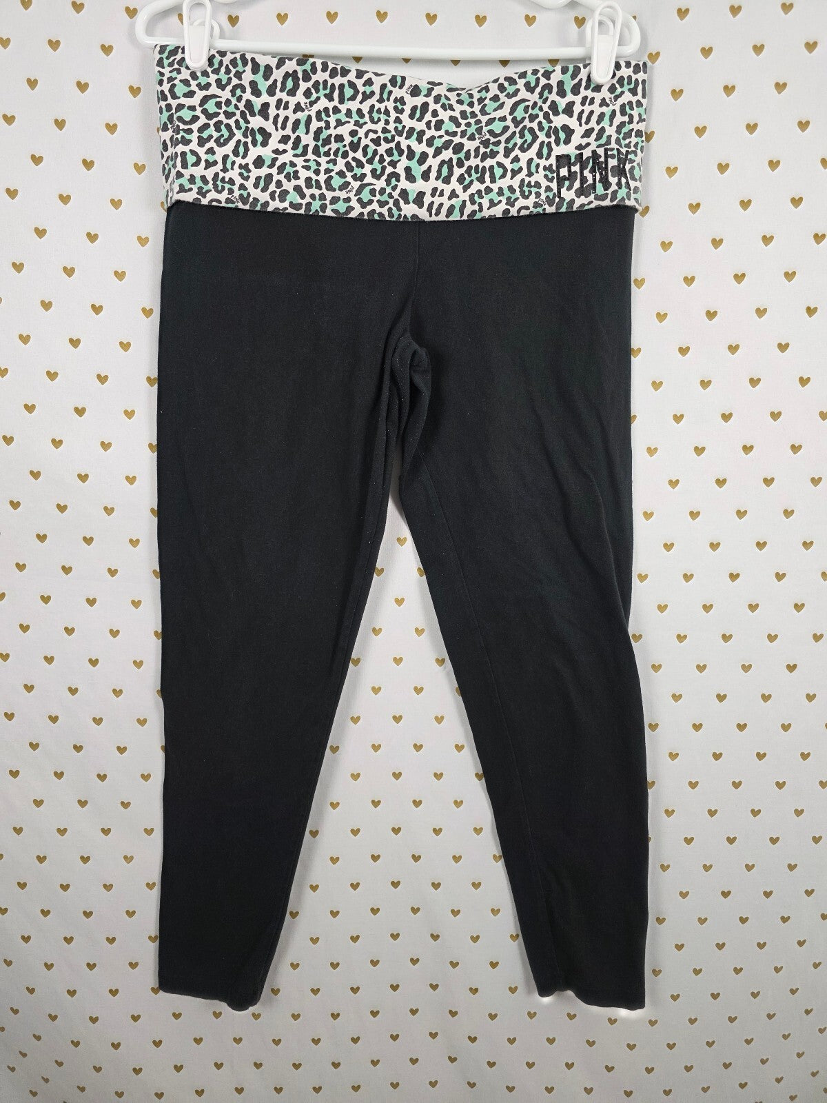 Victorias Secret PINK Yoga Foldover Vintage Y2k Cheetah Leopard Skinny Large