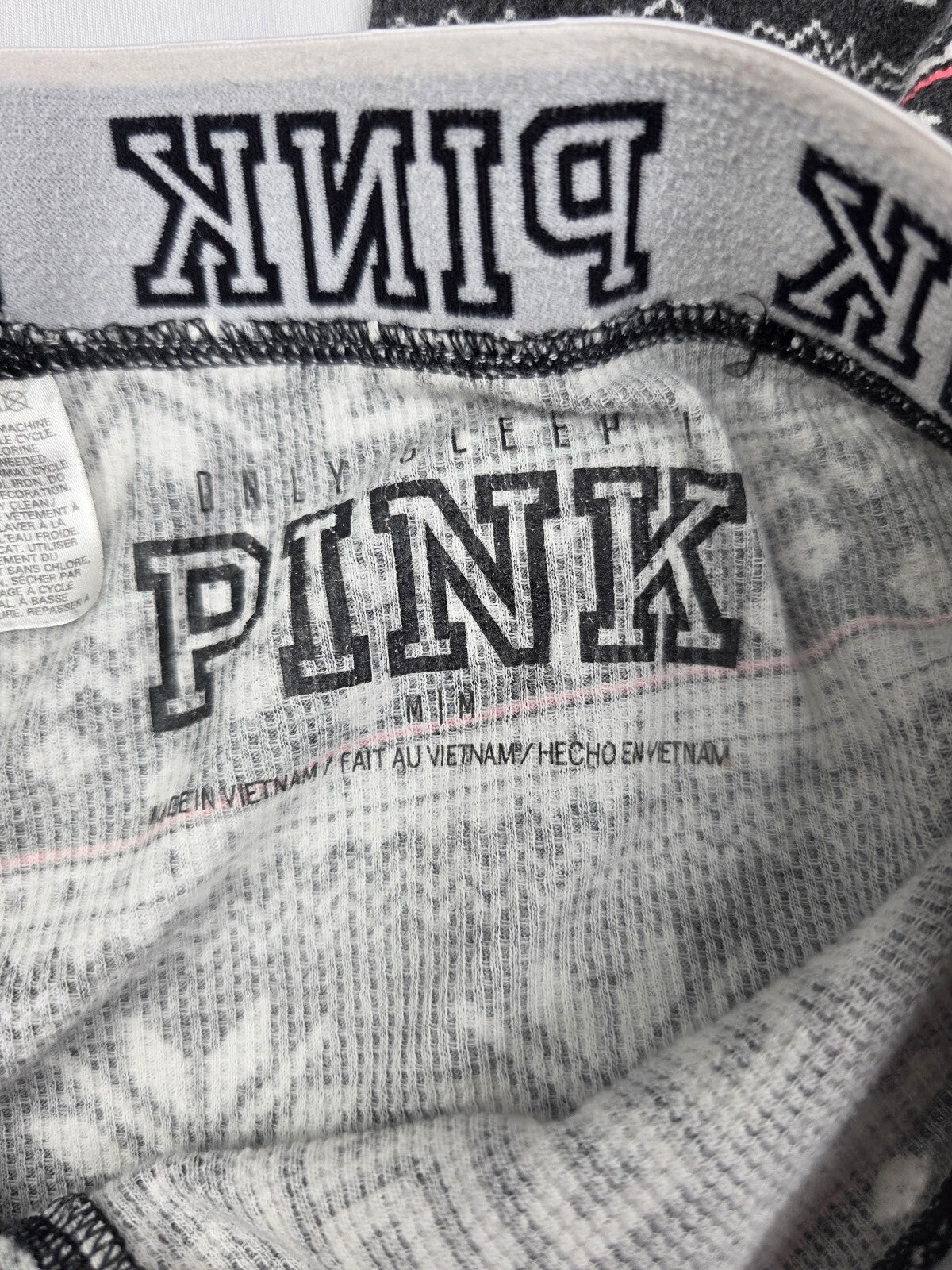 Victorias Secret  Tapered winter Logo Medium Sleep Pants Pajama PJ Bottoms