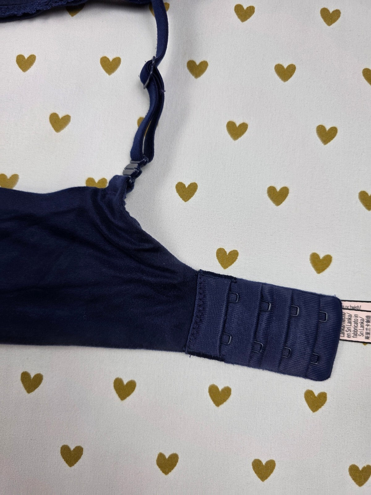 Victorias Secret Blue Lined Demi Balconette Bra 34D