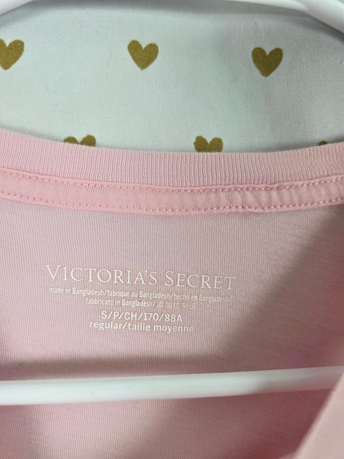 Victorias Secret PINK Signature Bling Logo Long sleeve Tee shirt Small