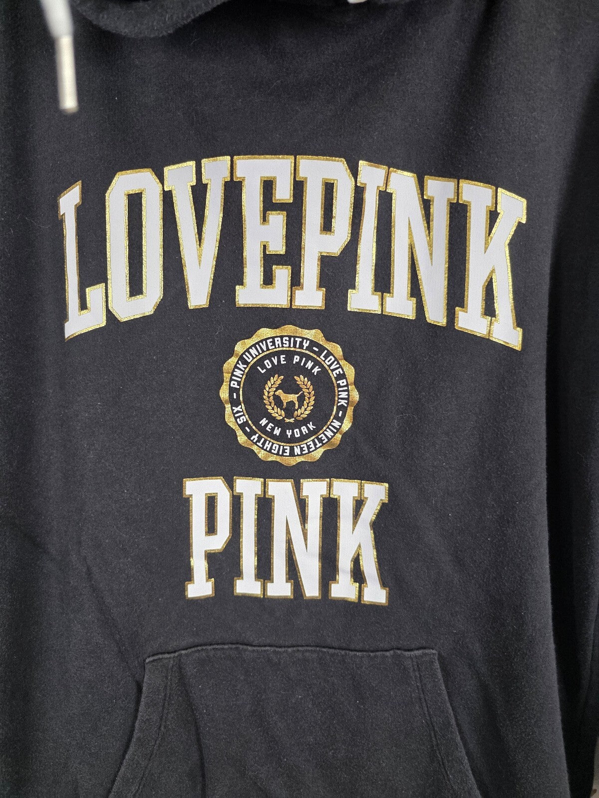 Victorias Secret Pink Love Pullover Oversized Hoodie Sweater Medium
