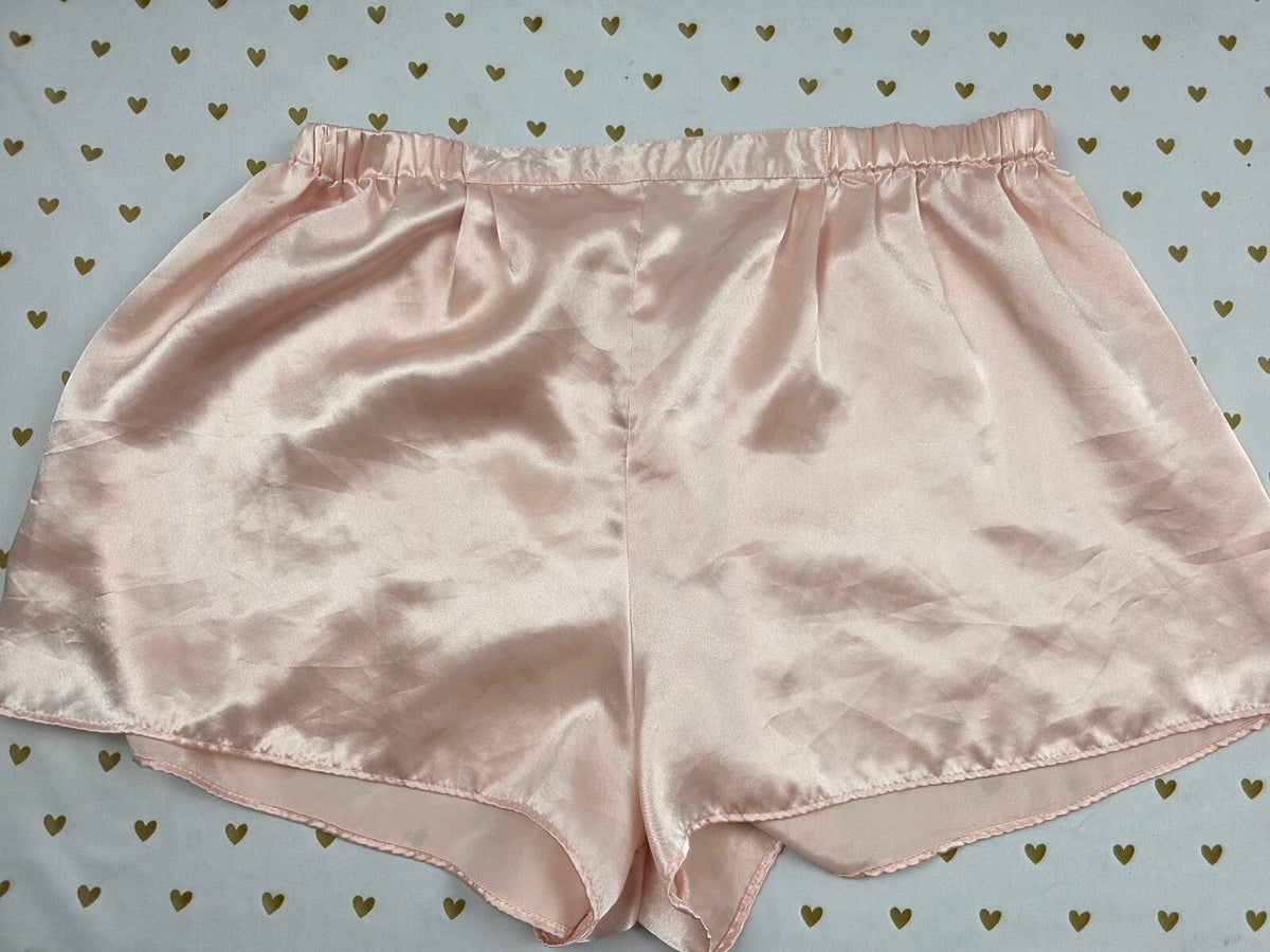 Victorias Secret Gold Label Vintage Blush MED Sleep Shorts Boxers Pajama Bottoms