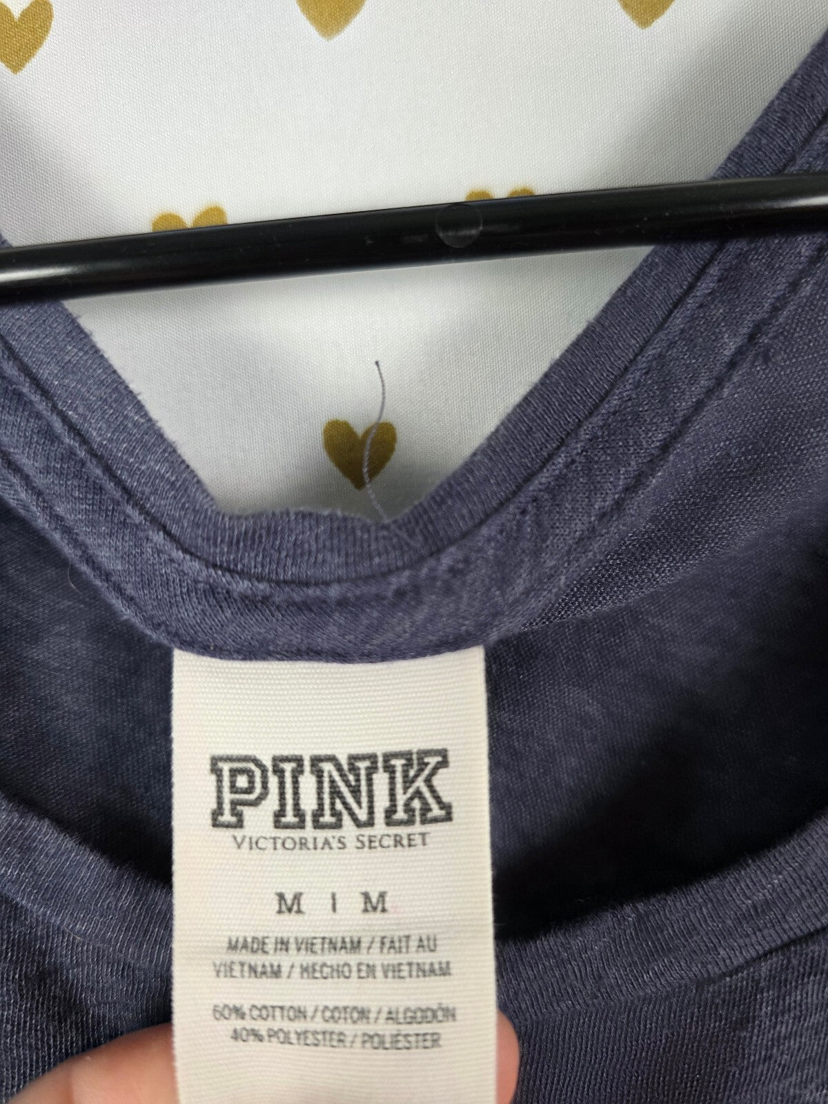 Victorias Secret PINK BLING Logo Sequined Tank Top MEDIUM