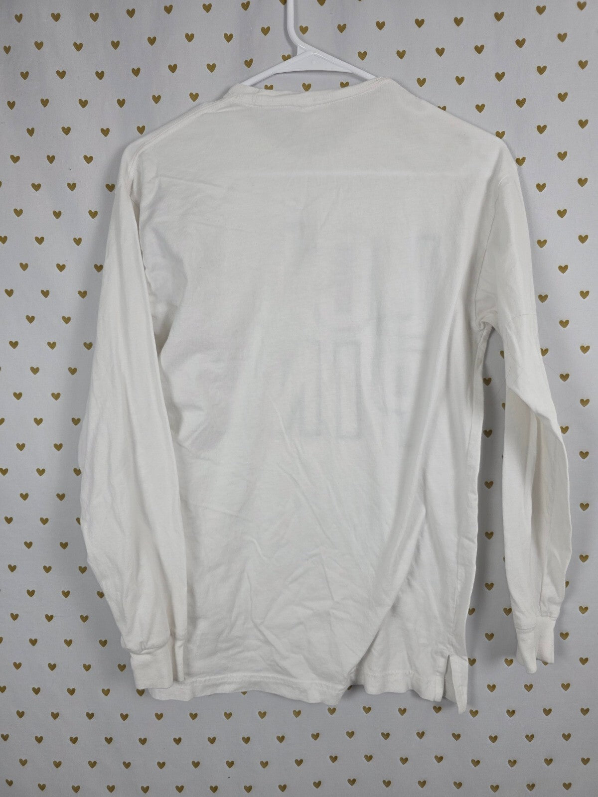 Victorias Secret PINK BLING Cheetah Leopard Long Sleeve white Tee shirt XS