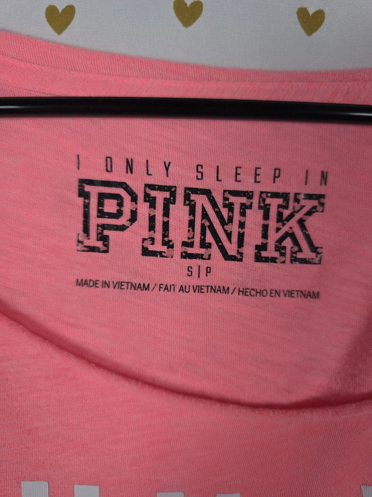 Victorias Secret PINK LOVE YA MEAN IT Nightgown Sleep Shirt Dress SMALL