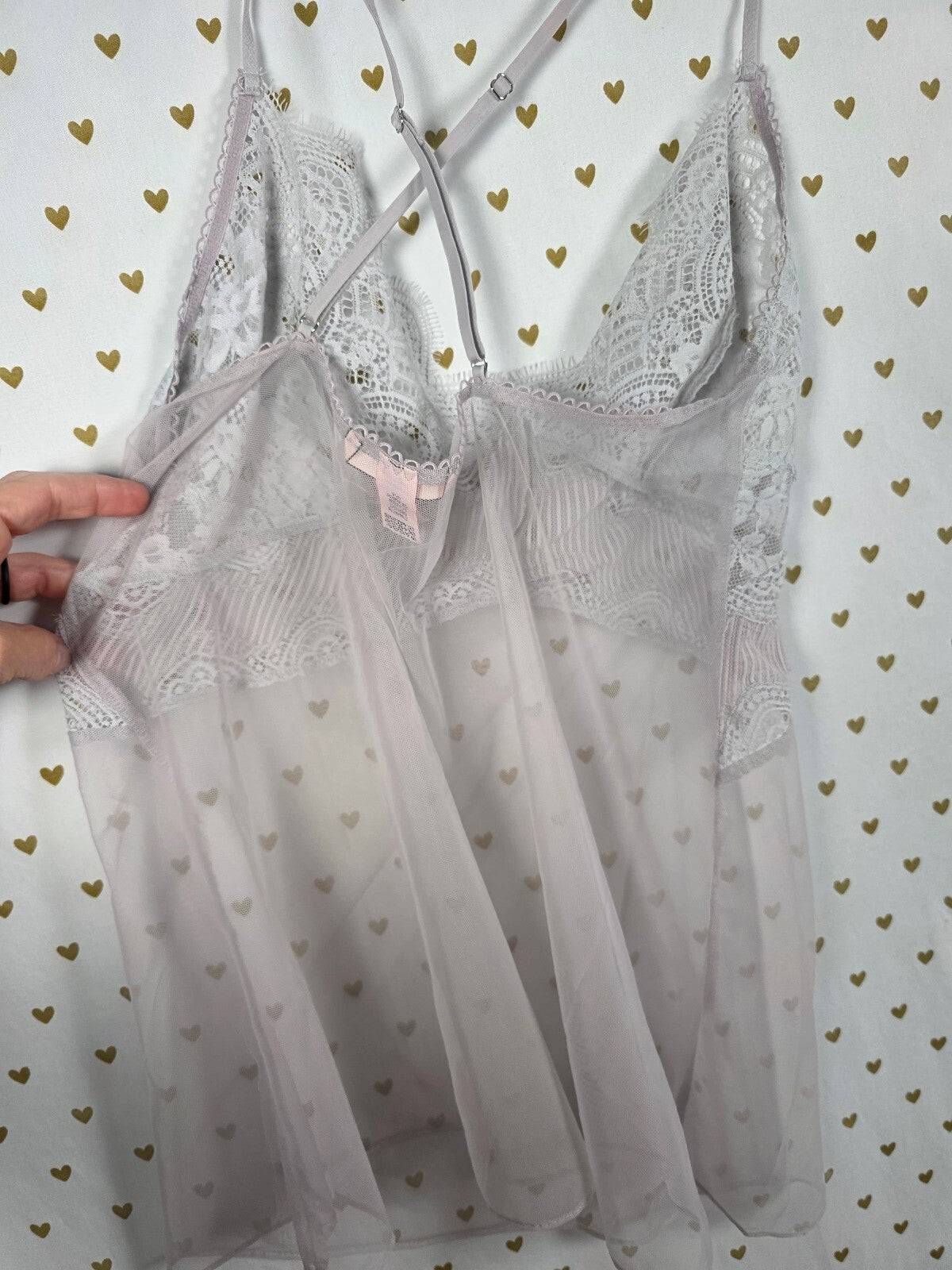 Victorias Secret Sheer Sexy Large Tulle Nightie Lingerie