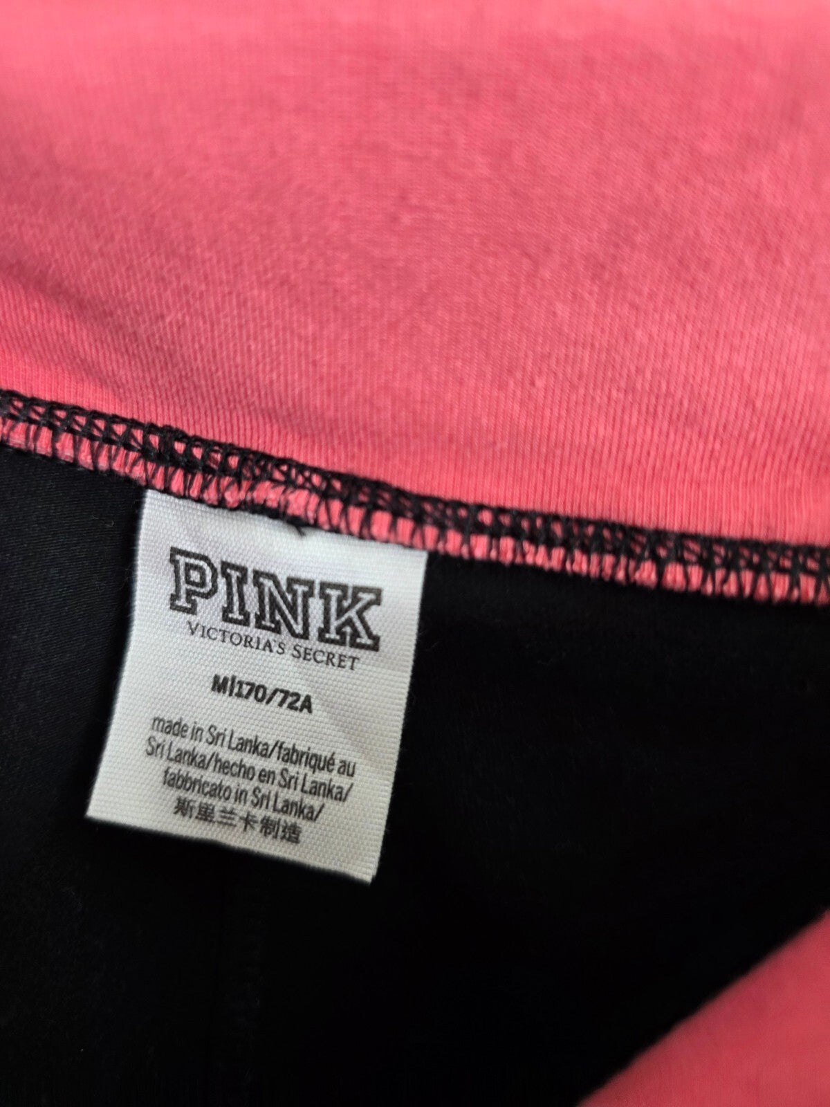 Victorias Secret PINK Foldover Logo Yoga Pants Ankle Skinny Medium