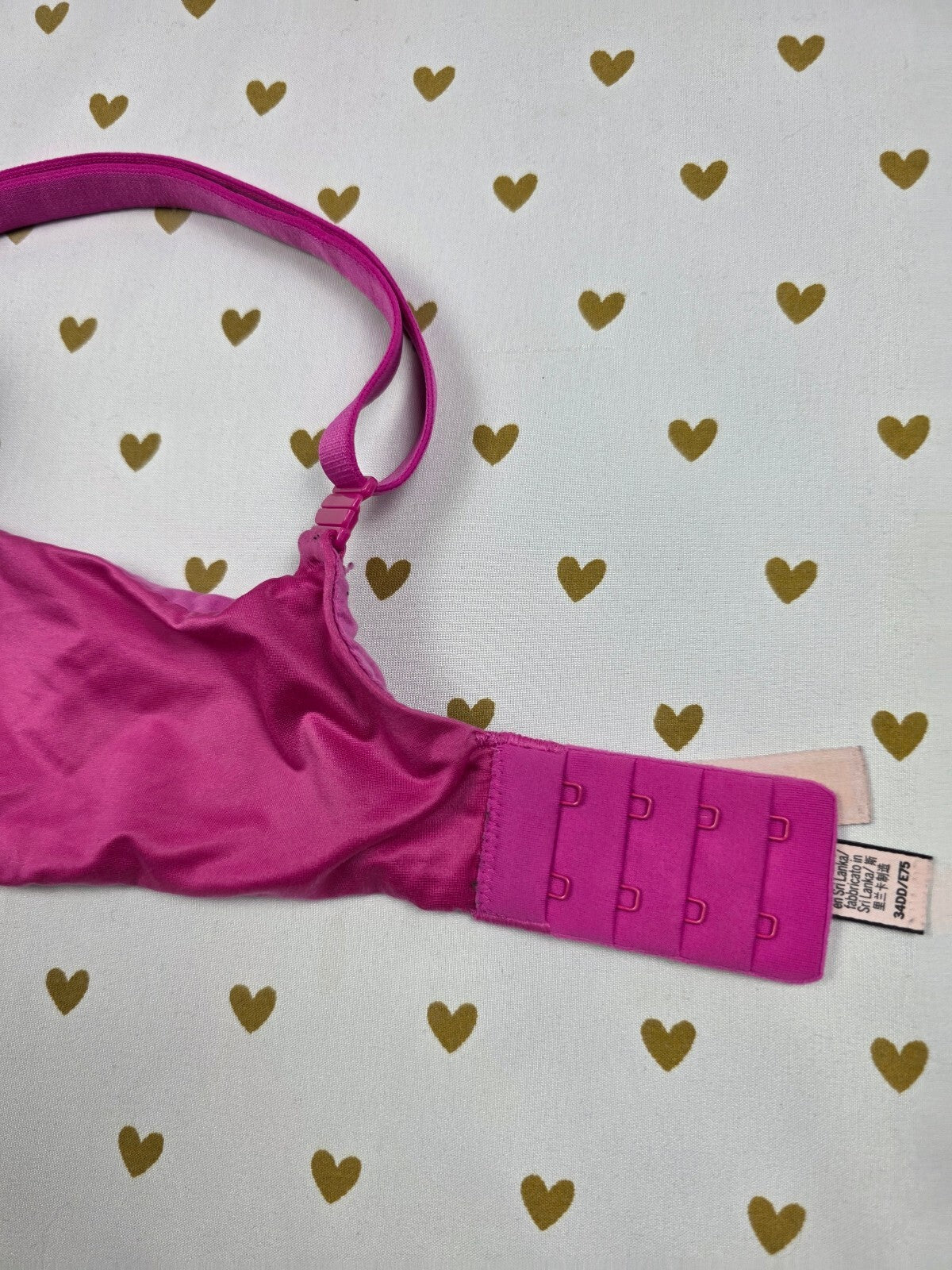 Victorias Secret Pink Lined Perfect Coverage Bra 34DD