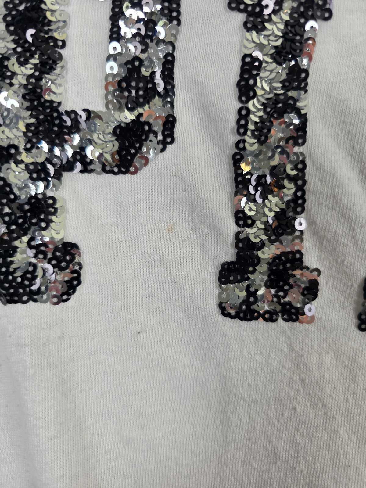 Victorias Secret PINK Bling Cheetah Sequined Long Sleeve Tee shirt Small