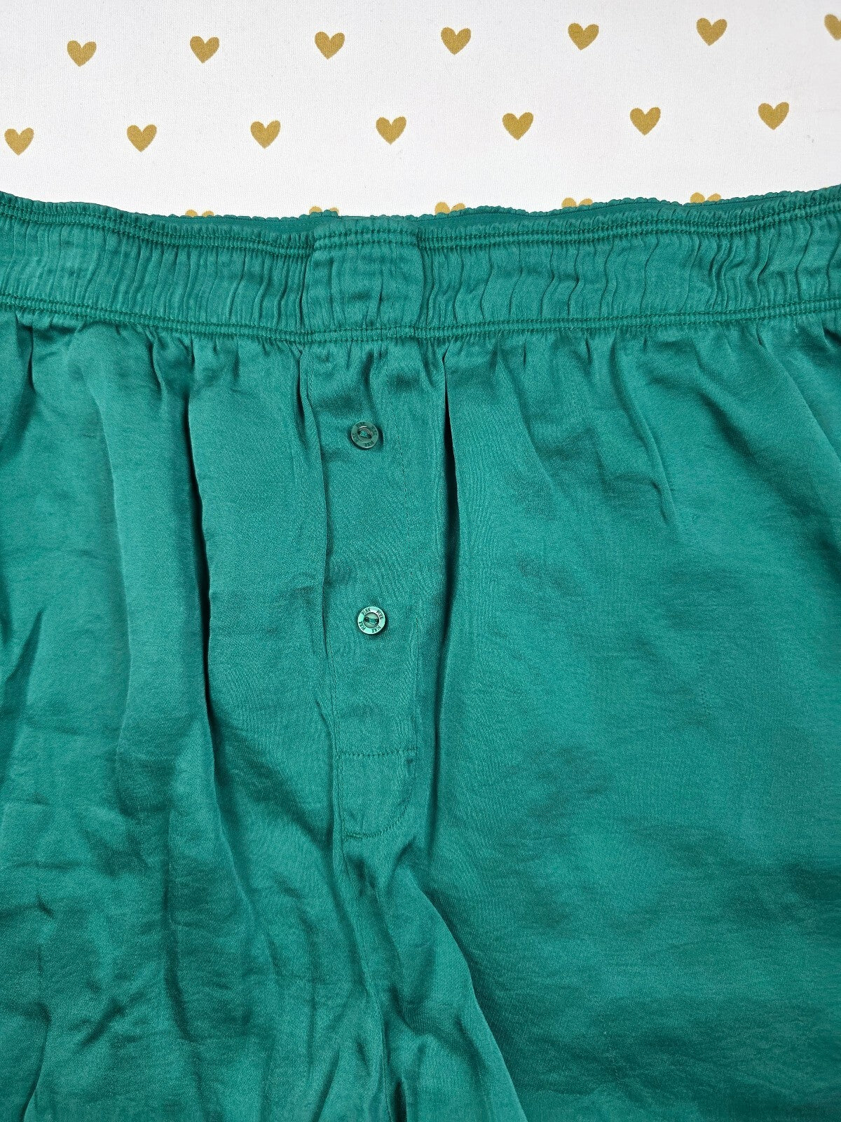 Victorias Secret PINK Green Silky XL Sleep Shorts Boxers Pajama Bottoms