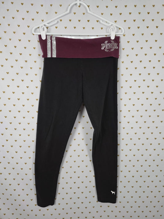 Victorias Secret PINK Skinny Ankle Foldover Yoga Pants Y2k SMALL