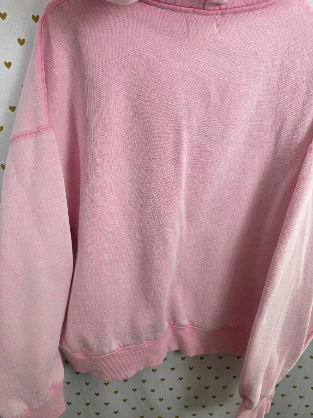 Victorias Secret Pink Loveshackfancy Pullover Hooded Sweater Logo Large
