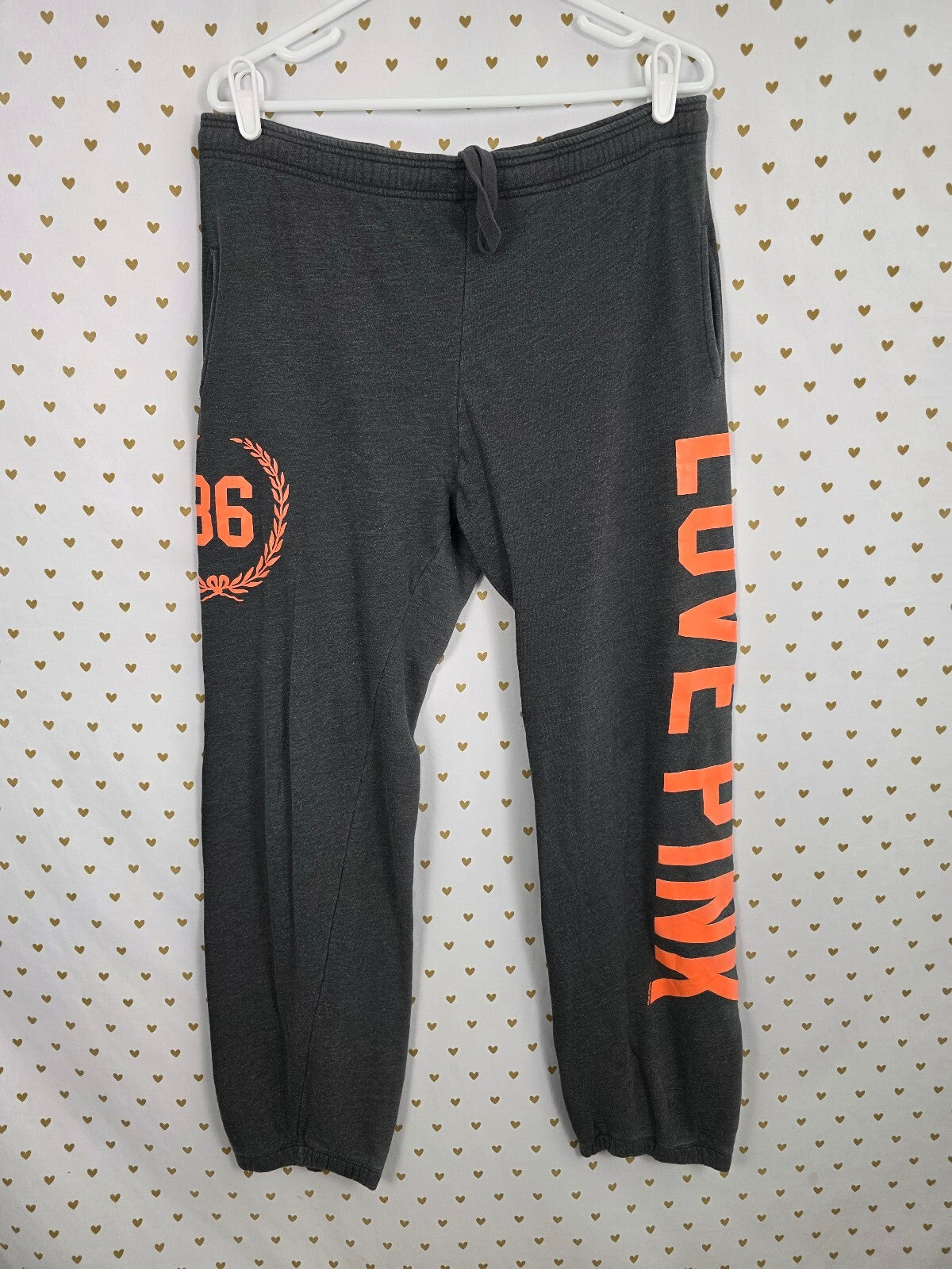Victorias Secret PINK Vintage Y2k  Neon Logo Thin Sweats Sweatpants XS Long