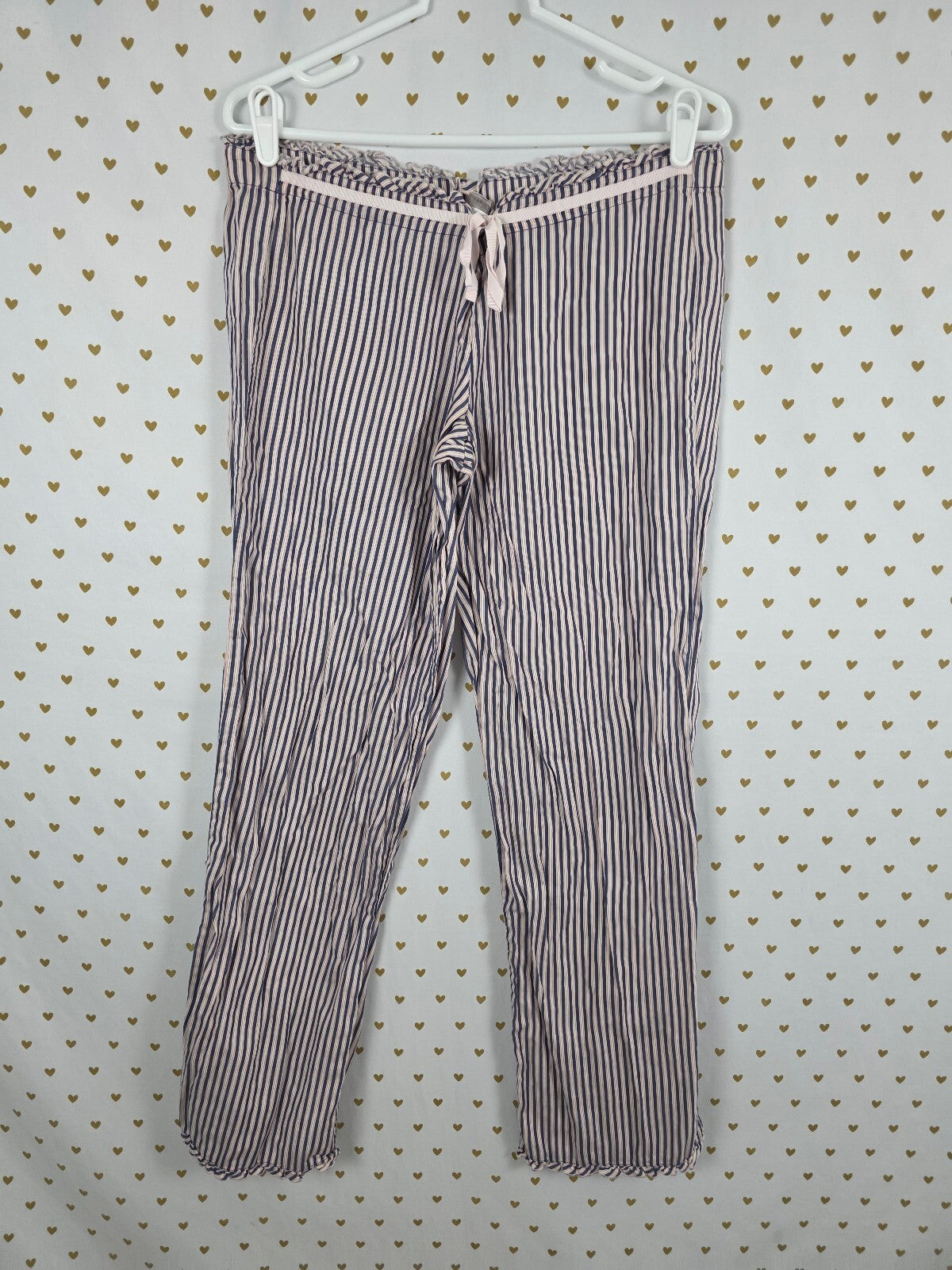 Victorias Secret 100% Cotton Striped Sleep Pants Pajama PJ Bottoms SMALL