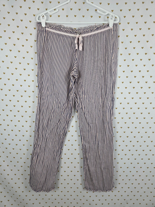 Victorias Secret 100% Cotton Striped Sleep Pants Pajama PJ Bottoms SMALL