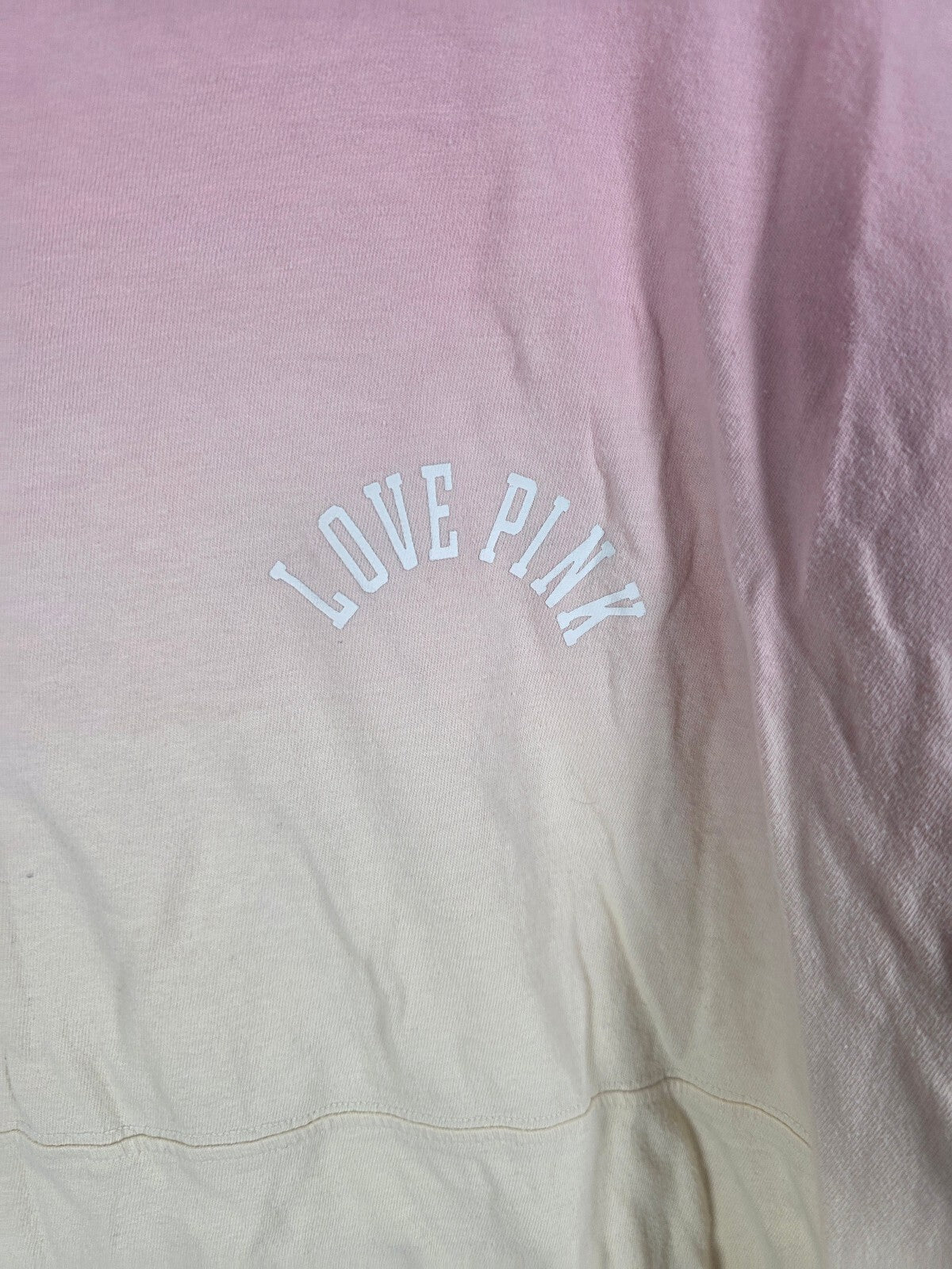 Victorias Secret PINK Gradient Oversized Logo Tee shirt XL