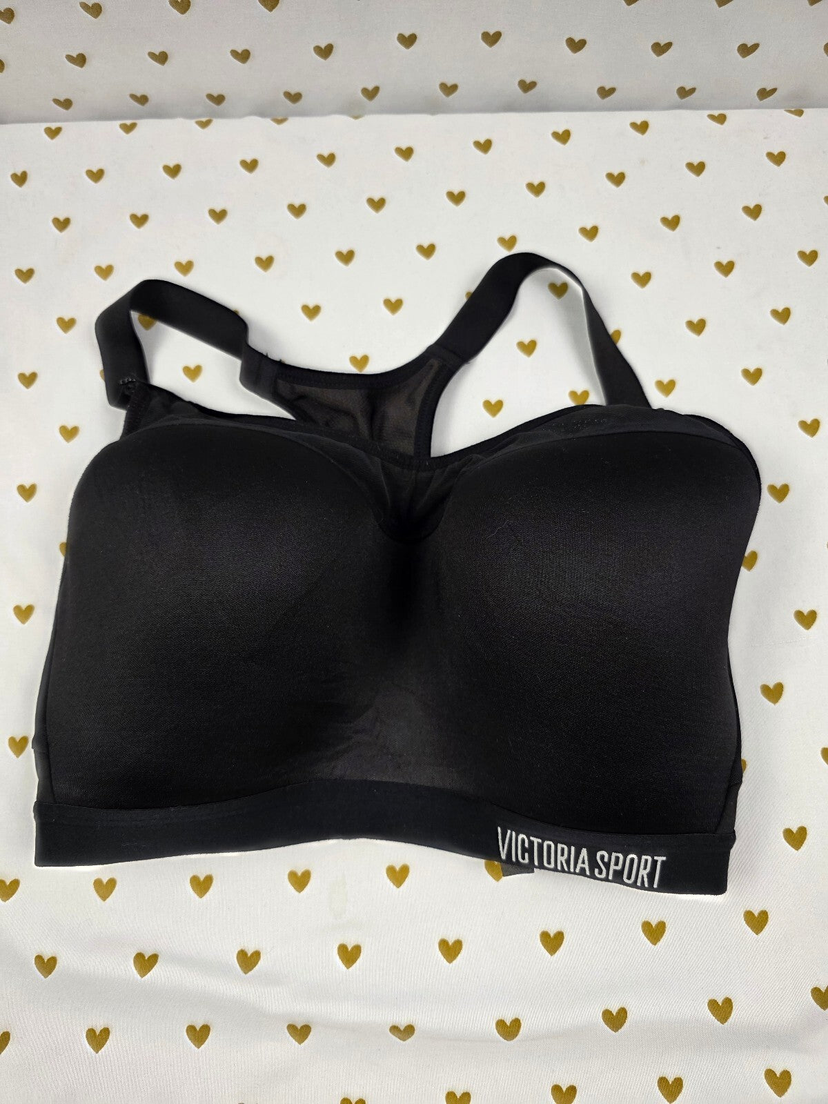 Victorias Secret SPORT Black Supportive Sports Bra Exercise Support 32DDD