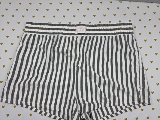 Victorias Secret Striped Large  Sleep Shorts Boxers Pajama Bottoms