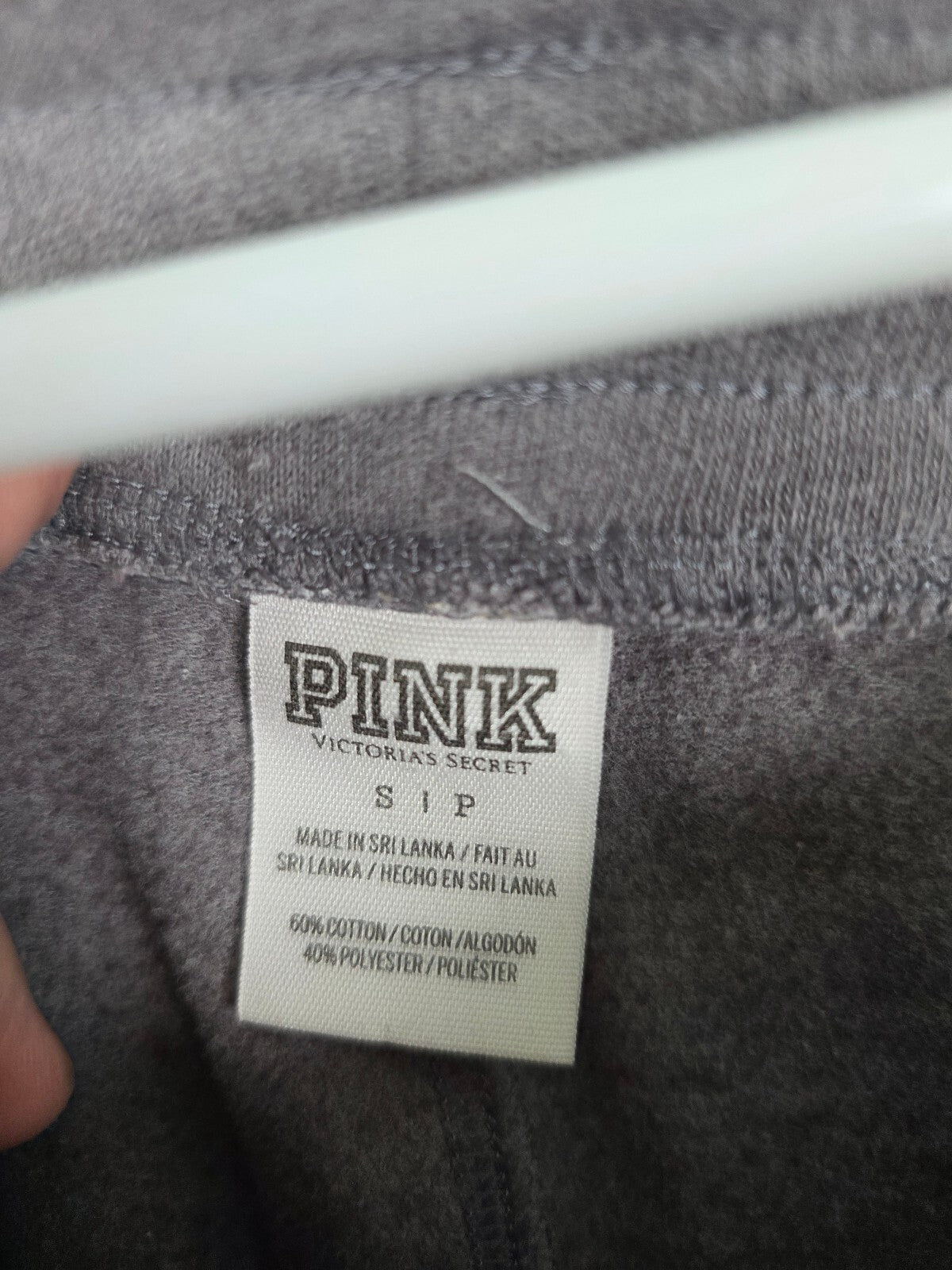 Victorias Secret PINK Grey Small Capri Sweats Sweatpants Tapered Joggers