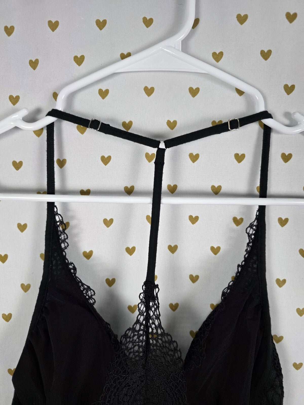 Victorias Secret Super Soft Black Lace Accent Nightie Slip Dress Lingerie SMALL