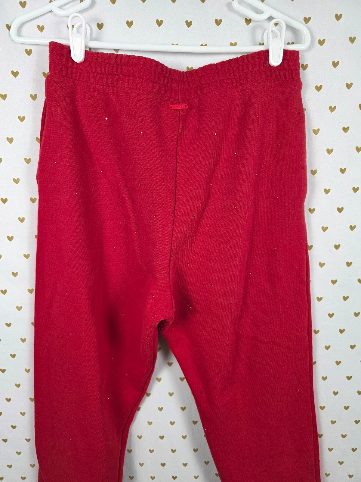 Victorias Secret RED BLING ALL OVER Studded Sweats Sweatpants MEDIUM