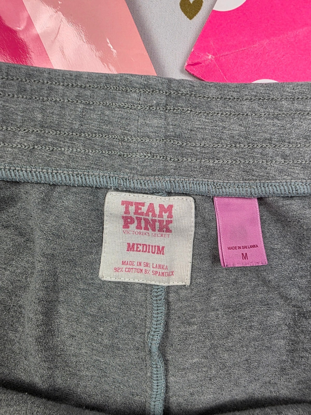 Vintage Y2K Victoria's Secret PINK 86 Dog Micro Mini Shorts M Grey