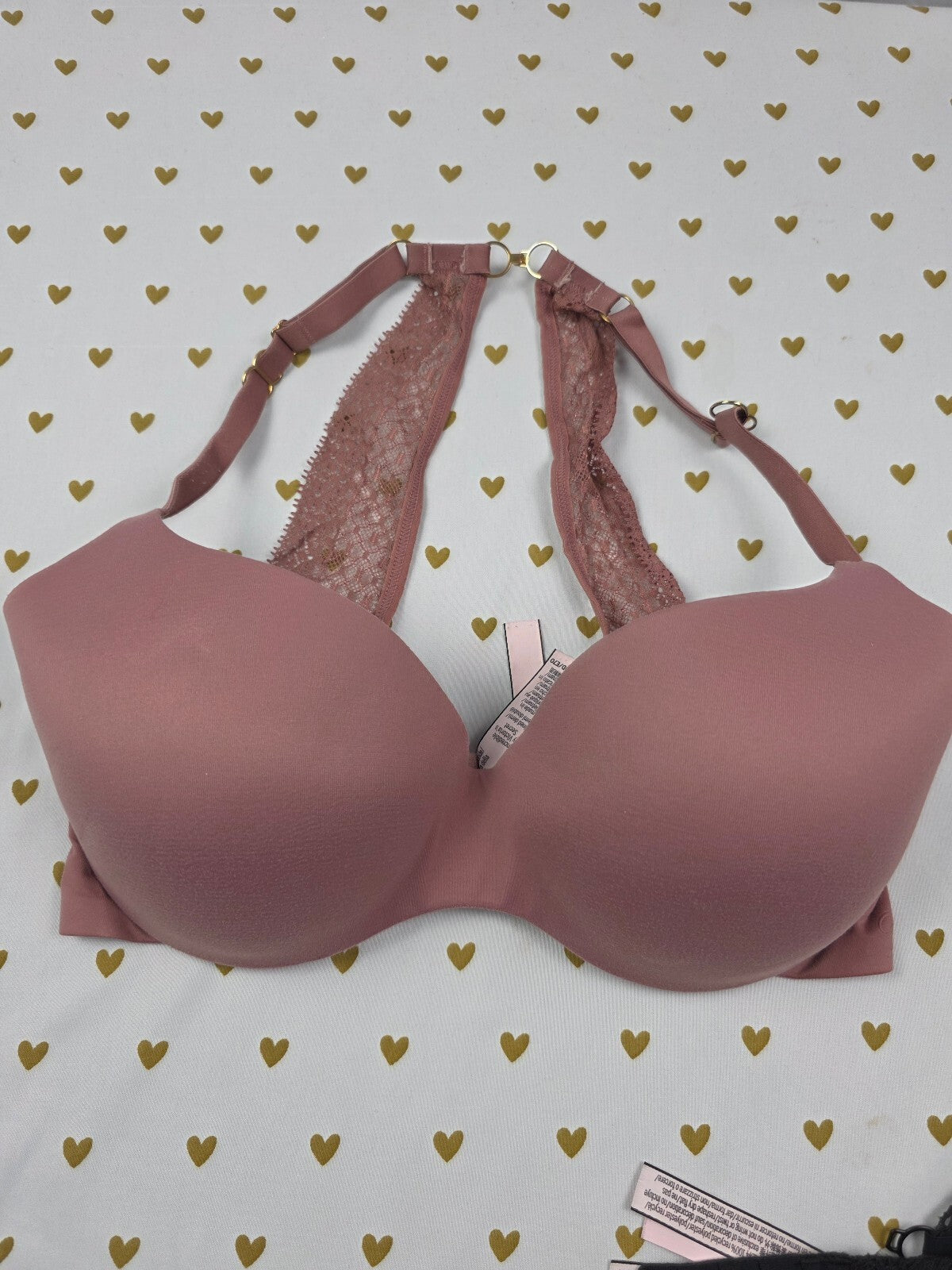 Victorias Secret Incredible Lined Demi  Balconette Bra 32DD