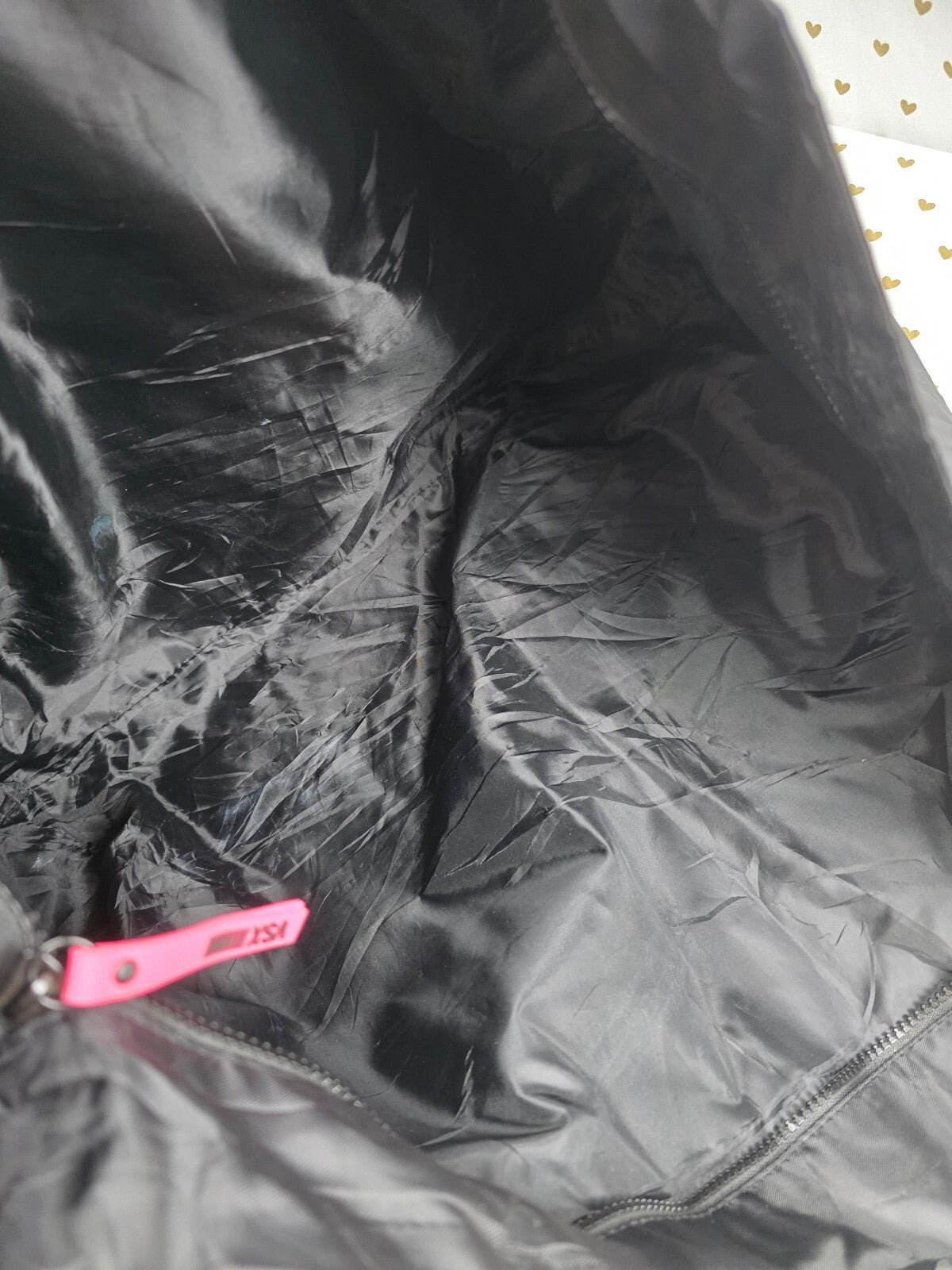 Victoria's Secret Large Weekender Tote Travel Gym Bag Black Pink NWT Tag